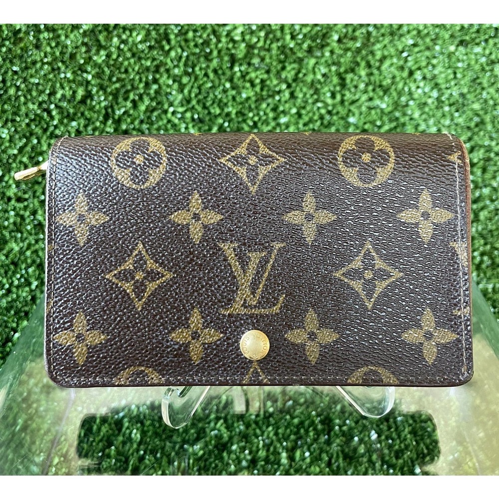 AUTHENTIC Louis Vuitton Monogram Porte-Monnaie Tresor Wallet